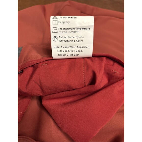 Boston Scott Men's Golf Tech Performance Pants Merlot Size 36 X 33 NWT - Picture 6 of 9